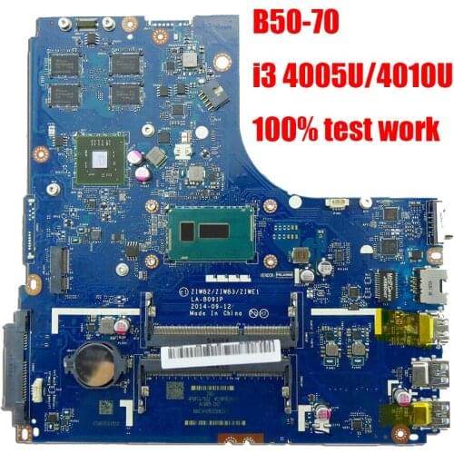 B50-70 B50-70 B50-80 E50-80 LA-B091P for Lenovo B50-70 B50-70 B50-80 E50-80 notebook motherboard CPU i3 4005U/4010U R5 M230 DDR3