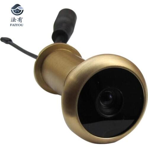 3RD 5.8G Wireless Door Peephole Camera Lens Pure Brass Material Door Camera 13.8mm Diameter Door Dell Shipment Only Doorbell