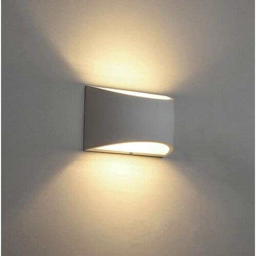 Up down light for Bedroom Living Room 7w Sconce Aluminum Home Lighting Black / White Modern