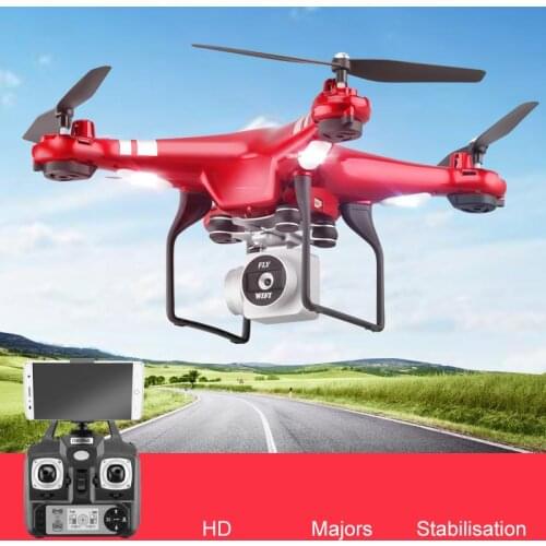 X52 RC DRONE Level Fixed Height Quadcopter WIFI Real-time Transmission Aircraft 4K HD Wide-angle Camera Red/Black/White Dron Toy
