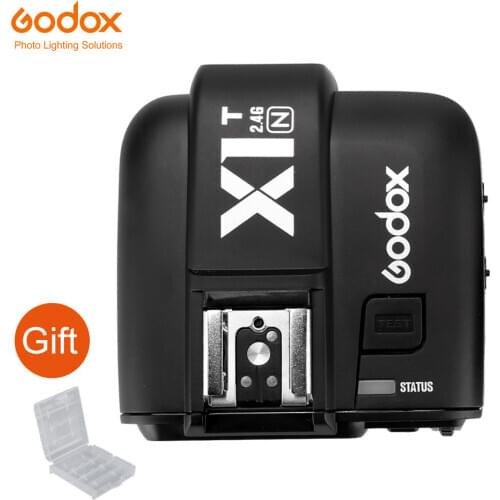 GODOX X1T-N TTL Strobe Trigger 1/8000s HSS 32 Channels 2.4G Wireless LCD Flash Trigger Transmitter for Nikon