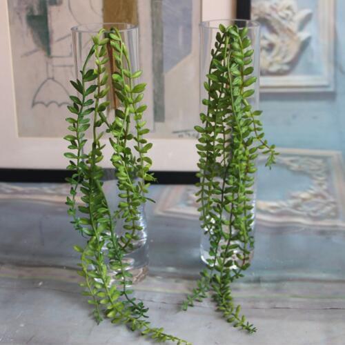 Artificial Succulents Pearls Fleshy Green Vine Flowers Hanging Rattan Wall Garden Decoration Flower Lover Tears Succulent Plants