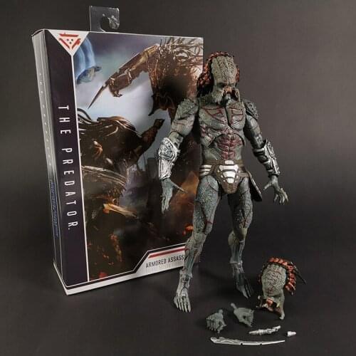 NECA Fugitive Predator Figure Armored Assassin Ultimate Unmasked PVC Action Figure Collectible Model Toy