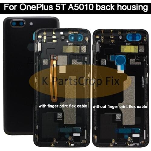 Original Back Housing OnePlus A5010 5T Battery Cover Rear Door Housing Case One Plus Replacement OnePlus 5T Battery Cover