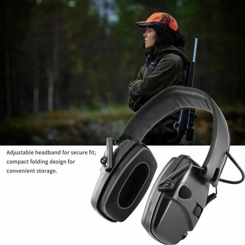 Anti-Noise Tactical Electronic Shooting Earmuff Ear Protector Outdoor Sports Hunting Noise Reduction Hearing Protection Headset