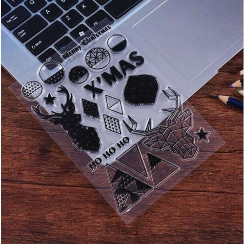 Merry Christmas stamp Clear Stamp for Scrapbooking Transparent Silicone Rubber DIY Photo