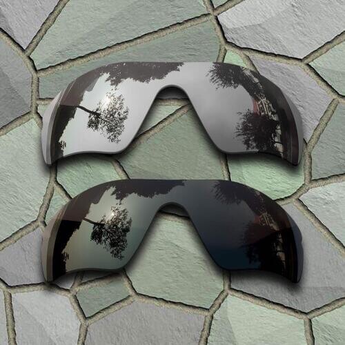 Grey Black&Chrome Sunglasses Polarized Replacement Lenses for Oakley Radar Path