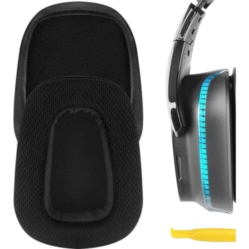 Geekria QuickFit Mesh Fabric Replacement Ear Pads for Logitech G533, G633, G635, G933, G935 Headphones Ear Cushions