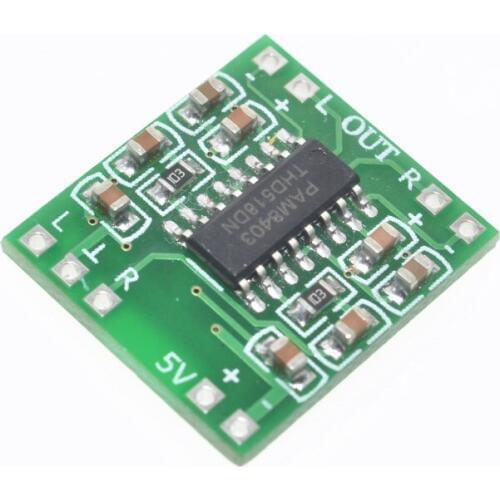 SUQ PAM8403 Super mini digital power amplifier board miniature class D power amplifier board 2 * 3 w high 2.5-5 v USB