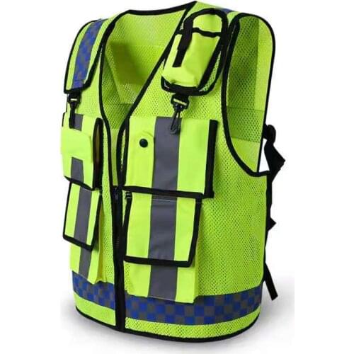 Reflective Vest High Visibility Mesh Motorcycle Cycling Jacket Sports Outdoor Reflective Safety Clothing Reflective Jacket