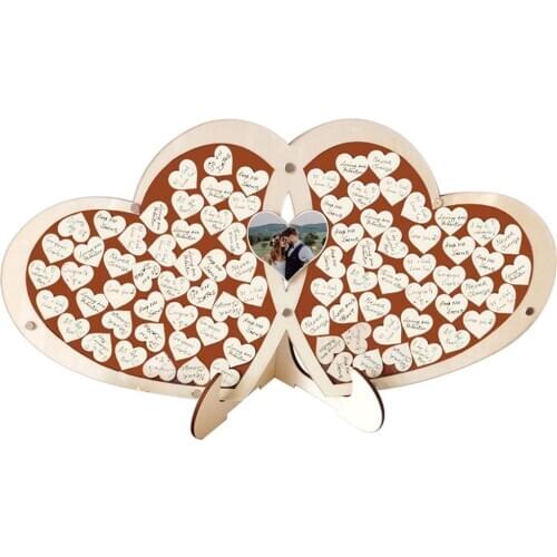 Unique Wedding Guest Book Alternative - Wedding Or Anniversary Guest Book - Personalised With Name Of Couple And Date Of Wedding