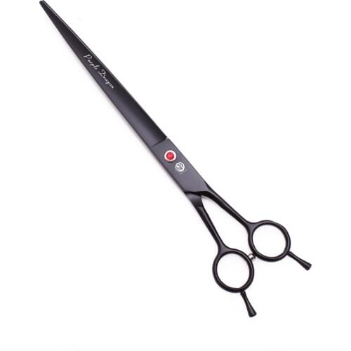 Y4215 Quality Black 9" Straight Pet Grooming Scissors Barber Haircutting Scissors Set