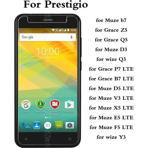 Tempered Glass for Prestigio Muze b7 D3 D5 V3 X5 E5 F5 LTE wize Y3 Q3 Grace Z5 Q5 P7 B7 LTE Explosion-proof Protective Film