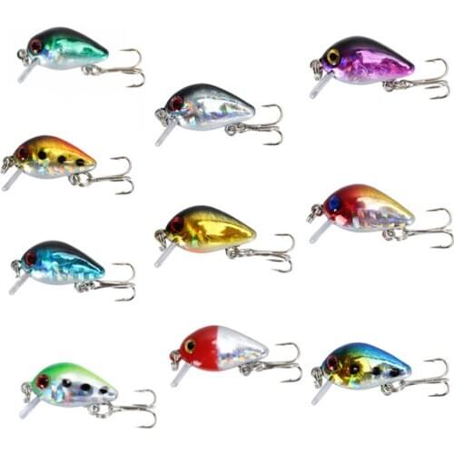 1pcs Wobbler Fishing Lure 2.6cm /1.7g Topwater Artificial Quality Hard Bait Japan Mini Crankbait Swimbait Carp Fishing Pesca