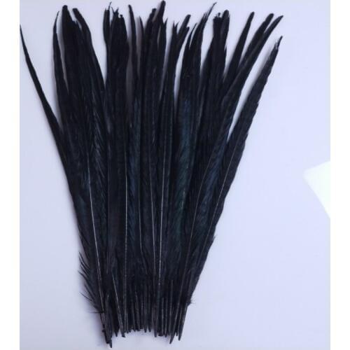 100 PCS high quality Natural black color pheasant tail feathers 20-22 inches / 50 to 55 cm