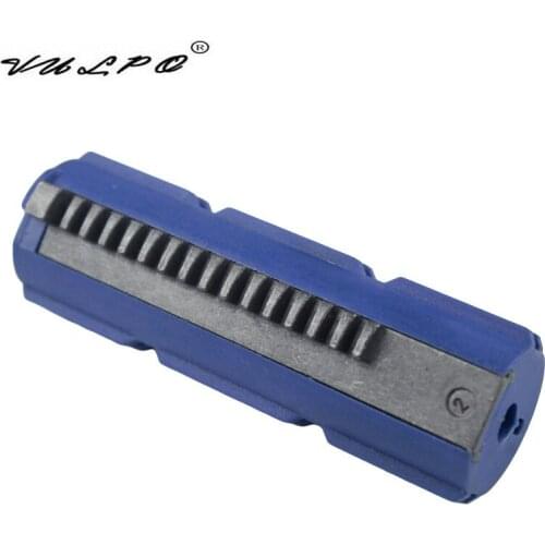 VULPO Full Steel 15 Half Teeth Piston (Blue) For Airsoft AEG Ver.2/3 Gearbox