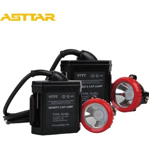 ASTTAR KL4Ex High Power Safety Explosion-Proof Lthium Battery Miners Headlamp ATEX CE Rechargeable LED Mining Cap Lights Lamp