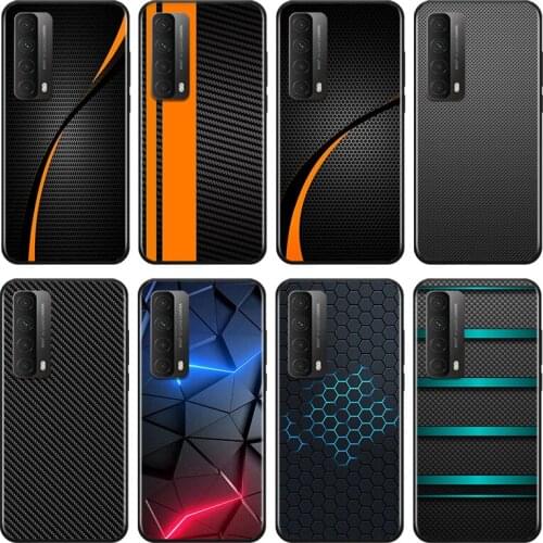 Car Carbon fibre For Huawei Y9A Y9S Y9 Y8P Y8S Y7A Y7P Y7 Y6 Y6P Y6S Y5P Y5 Prime Pro 2019 2020 Black Soft Phone Case