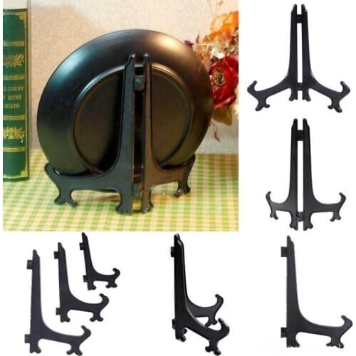 Black,Clear 3/5/7/9 Inch Display Easel Stand Plate Bowl Picture Frame Photo Pedestal Holder