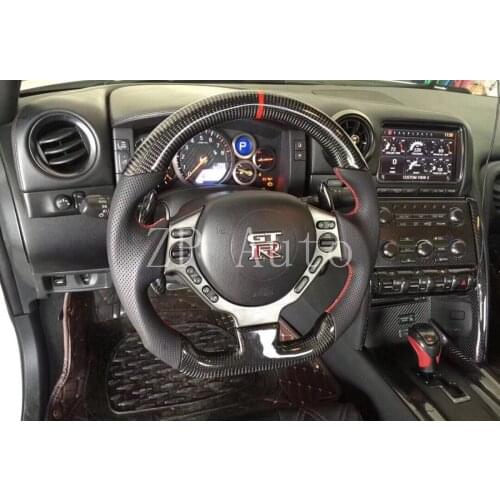 For Nissan GTR forged leather, nappa leather, Alcantara, carbon fiber steering wheel