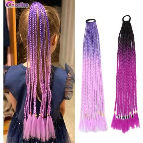 Chorliss Elastic Hair Band Rubber Band Hair Accessories Hair Ponytail Hair Ropes Kids Twist Braid Rope Headdress Hair Braider