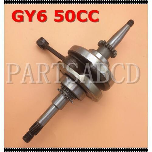 GY6 49cc 50cc Crankshaft with 16 teeth for 139QMB 139QMA Roketa SUNL JCL JONWAY ROMET Scooter Moped