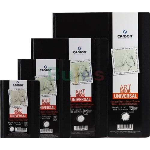 Imported Canson Painting Book, Sketch Book, Wood Pulp Acid Free Paper, Color Lead Paper, 96g Hard Shell Carbon Painting