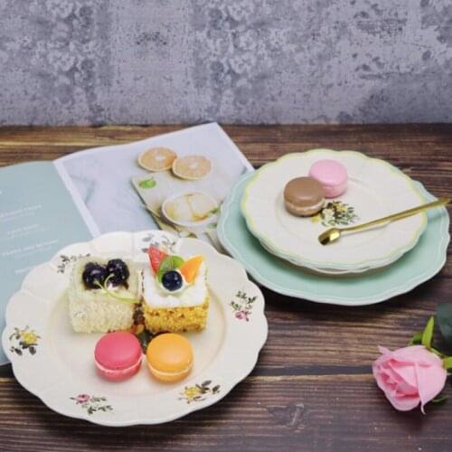 Cute Salad Plate Dinner Dish Cartoon Pattern Steak Plates Home Hotel Ceramic Food Dishes Tray Pasta Restaurant Dish