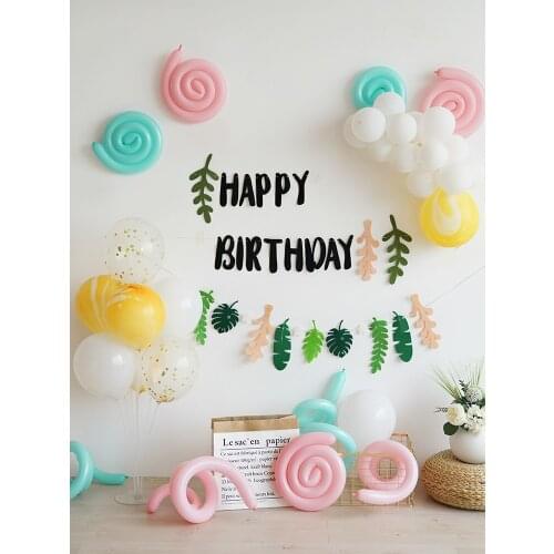 Girl Pink Balloon Set ins Happy Birthday Party Backdrop Decoration Kit Party Balloons Sweet Baby Shower Kids toys