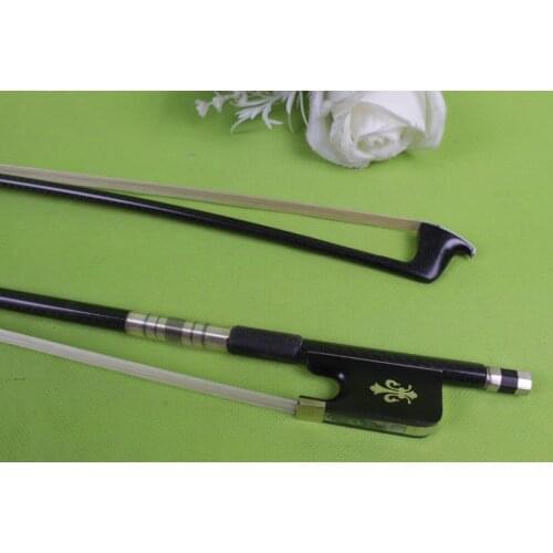 New 1pcs Carbon fiber Viola Bow Straight ebony frog Pretty inlay #ZT-03