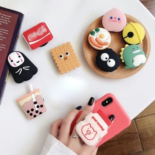 NEW 1PCS Universal Mobile Phone Bracket Cute 3D Animal Finger Ring Phone Stand Finger Holder Cute Cartoon Phone Holder Stand #OW