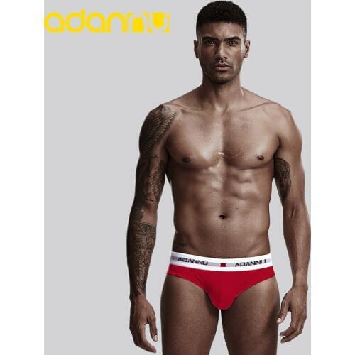 New Arrival Men Underwear Sexy Men Briefs Cotton Breathable Male Panties Cueca Tanga Men Underpants U Pouch Slip Homme AD44