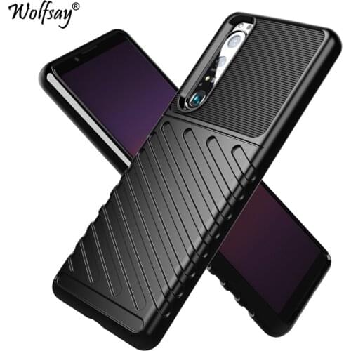 Rugged Fiber Shield Cover For Sony Xperia 1 III Case Bumper Full Cover Back Case For Sony Xperia 1 III Case For Sony 1 III 6.5"