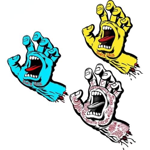 Santa Cruz Scraper Hand Anime Car Sticker Decal Decor Motorcycle Off-road Laptop Trunk Guitar Accessories PVC Vinyl Sticker