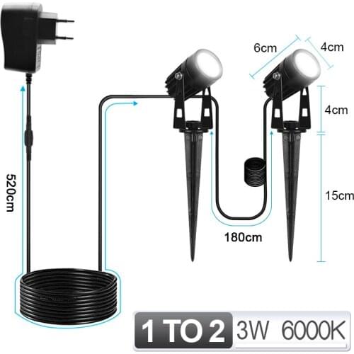 LED Garden Lights Lawn Landscape Lighting Street Exterior Underground Garden Spot Wall Lamp Path Decoration Waterproof 220 V