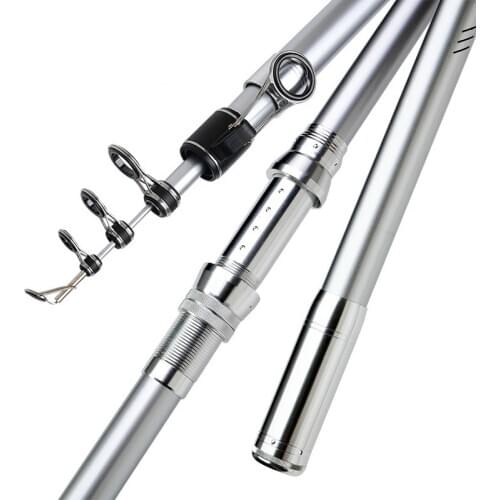 3.6M 3.9M 4.2M 4.5M Telescopic Fishing Rod Carbon Spinning Olta Long Section Distance Throwing Pole Rock Fishing Stick Pesca