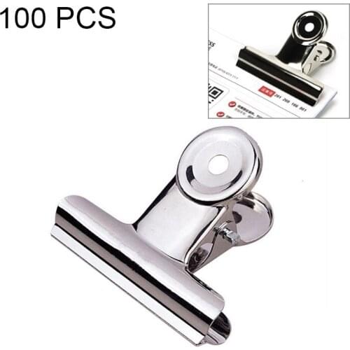 19 / 22 / 31 / 32 / 63 mm Silver Metal Stainless Steel Round Clip Notes Letter Paper Clip Office Bind Clip