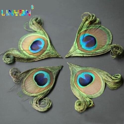 1-3cm jewelry accessory Fashion Peacock Wedding Gifts 50pcs Arranging fashion Flowers packaging dyeing Pearl feather t49