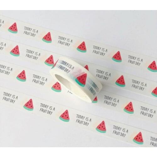 1.5CM *7M Fruit Watermelon Paper Washi Masking Tape Decorative Stick Label Diary Album Decoration