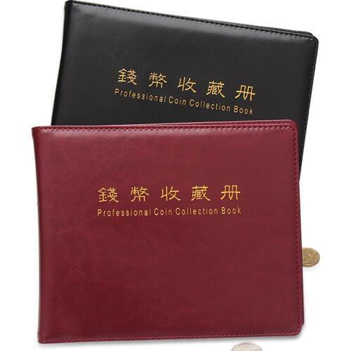 2020 New 10 Pages 240 Pockets Pu Leather Waterproof World Coin Passbook Album Coin Collection Booking