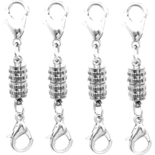 5PCS Gear-shaped Lobster Clasp On Both Sides 5MM Magnet Clasp DIY Necklace Bracelet Connecting Body Jewelry Accessories