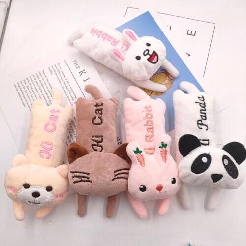 5PCS/Lot cartoon Plush animal Padded Applique Crafts for Children Socks and Gloves Accessorie