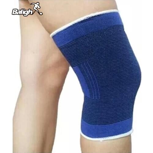 Balight 2 PCS Elasticated Knee Blue Knee Pads Knee Support Brace Leg Arthritis Injury GYM Elasticated Bandage Support TX005