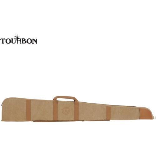 Tourbon Hunting Gun Accessories Tactical Shotgun Case Fleece Padded Slip Airsoft Gun Carrying Bag Canvas Gun Pouch 134CM