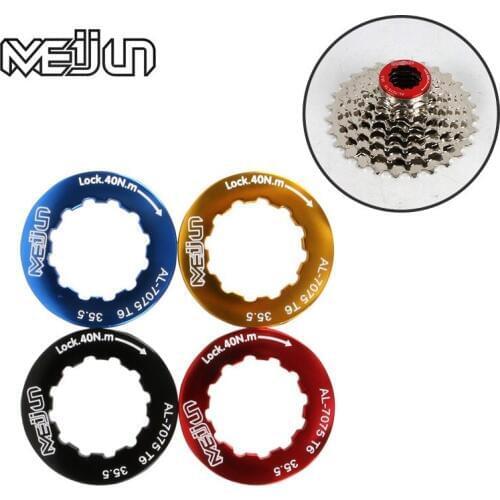 MEIJUN Bicycle Flywheel Cover Mountain Road Bike Flywheel Ring Card Lock Cover for Hub Cassette Bolt Screw Cap Cycling Accessory