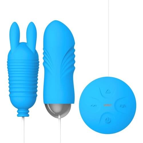 Wire Control dual egg Vibrators Sex Toys for Women Pulse thrusting egg G-spot Massage USB Rechargeable
