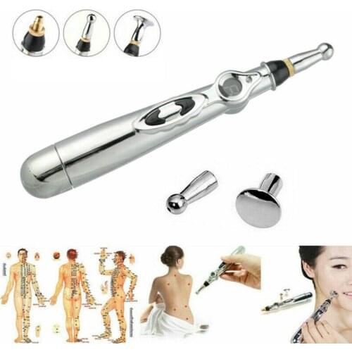 Electric Acupuncture Point Massage Pen Pain Relief Laser Therapy Electronic Meridian Energy Pen Body Head Back Neck Leg Massager