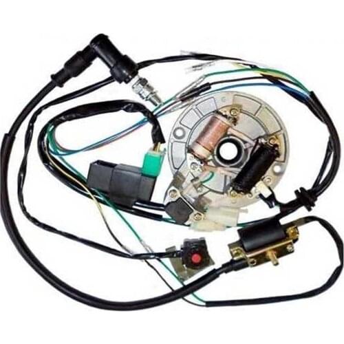 CDI Ignition Coil Wire Harness Stator Assembly Wiring for 50CC 70CC 90CC 110CC 125CC ATV Electric Quad
