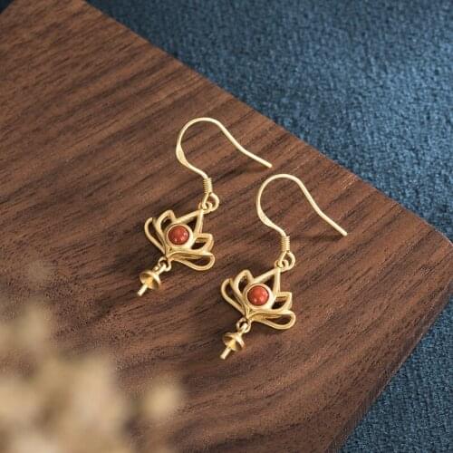 Женские золотые серьги KAY&LOK China At AliExpress