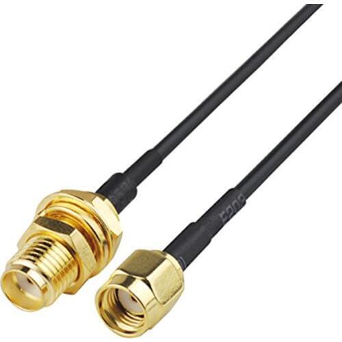RP SMA Male Plug to SMA Female Jack RF Coax Pigtail RG174 Extension Cable Adapter SMA Female Switch RP SMA Male Different Length